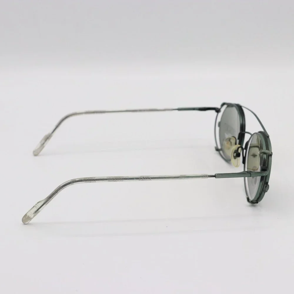 COPY - Jordache Dark Forest Green Clip on Sunglasses - Picture 3 of 7